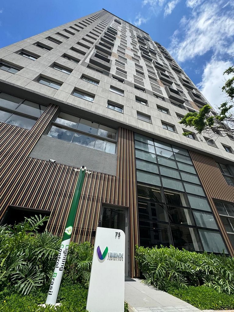 Studio moderno em Pinheiros, próximo a Faria Lima