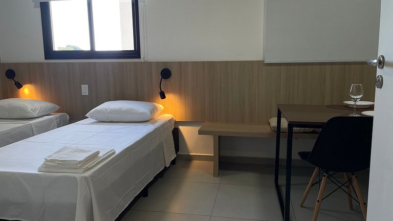 Apartment with Leisure and Security Next to USP and UFSCar