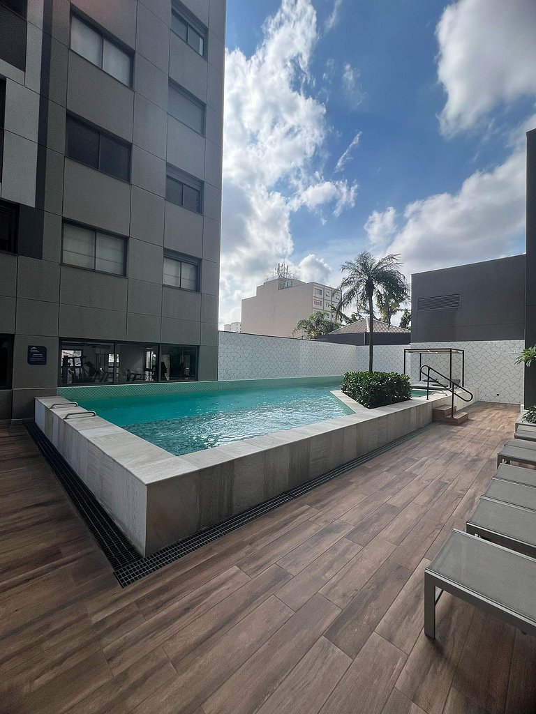 Studio moderno em Pinheiros, próximo a Faria Lima