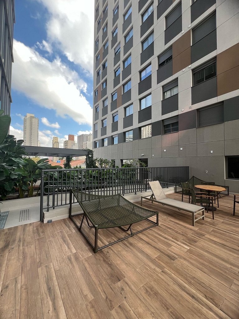 Studio moderno em Pinheiros, próximo a Faria Lima