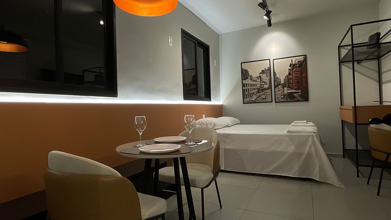 Studio completo com piscina em São Carlos