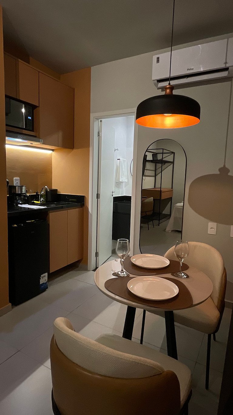 Studio completo com piscina em São Carlos