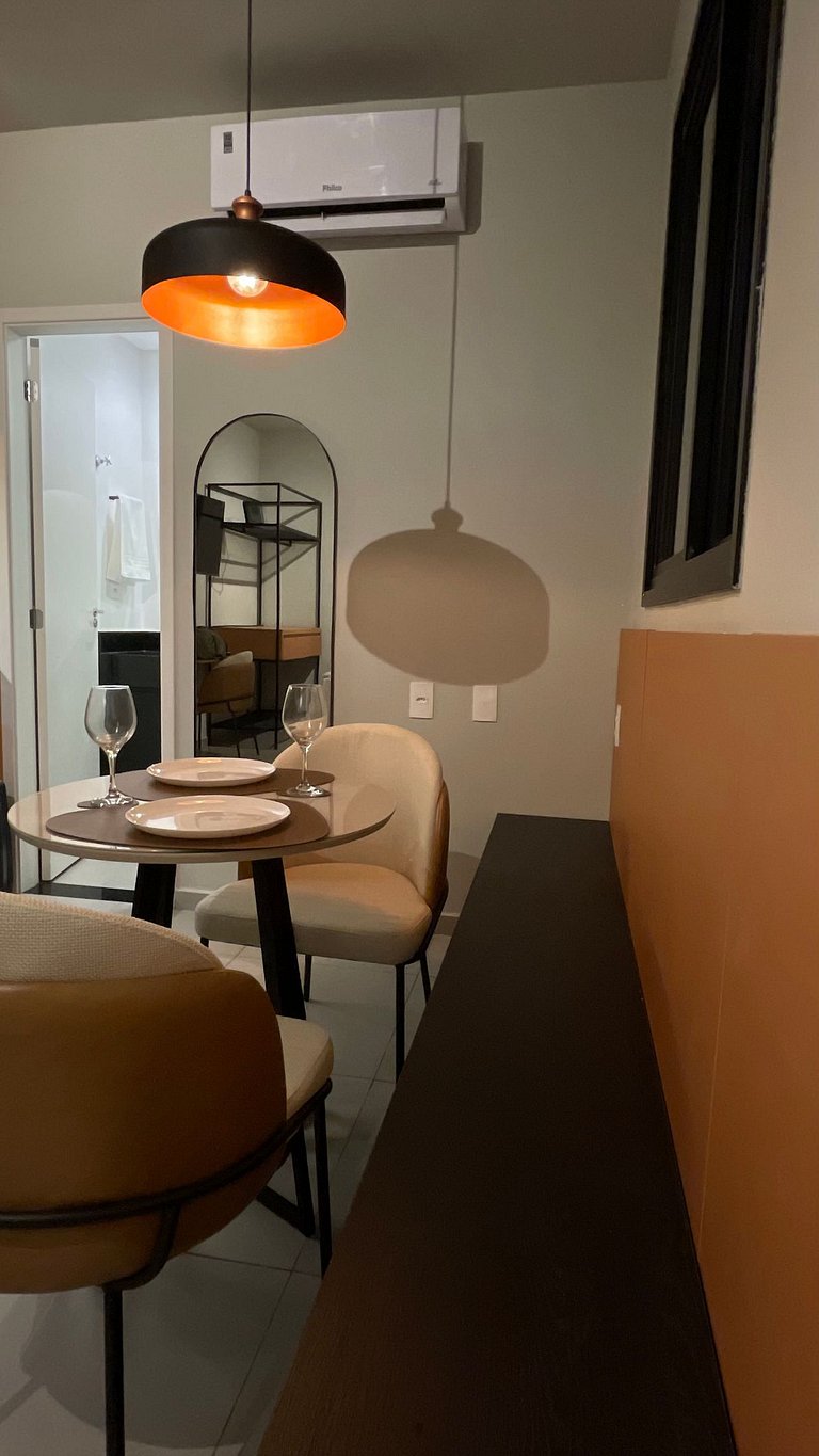 Studio completo com piscina em São Carlos