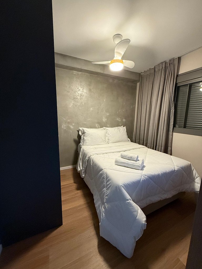 Studio with City View and Pool near Faria Lima