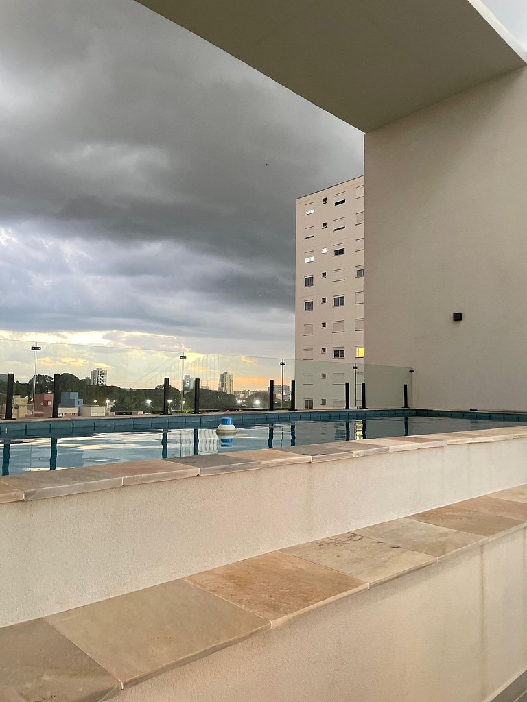 Apto com lazer e segurança ao lado da USP e da UFSCar