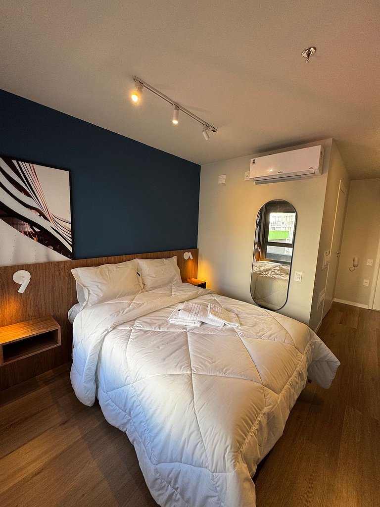 Studio with Gym and Coworking near Allianz Parque