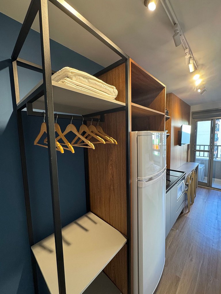 Studio with Gym and Coworking near Allianz Parque