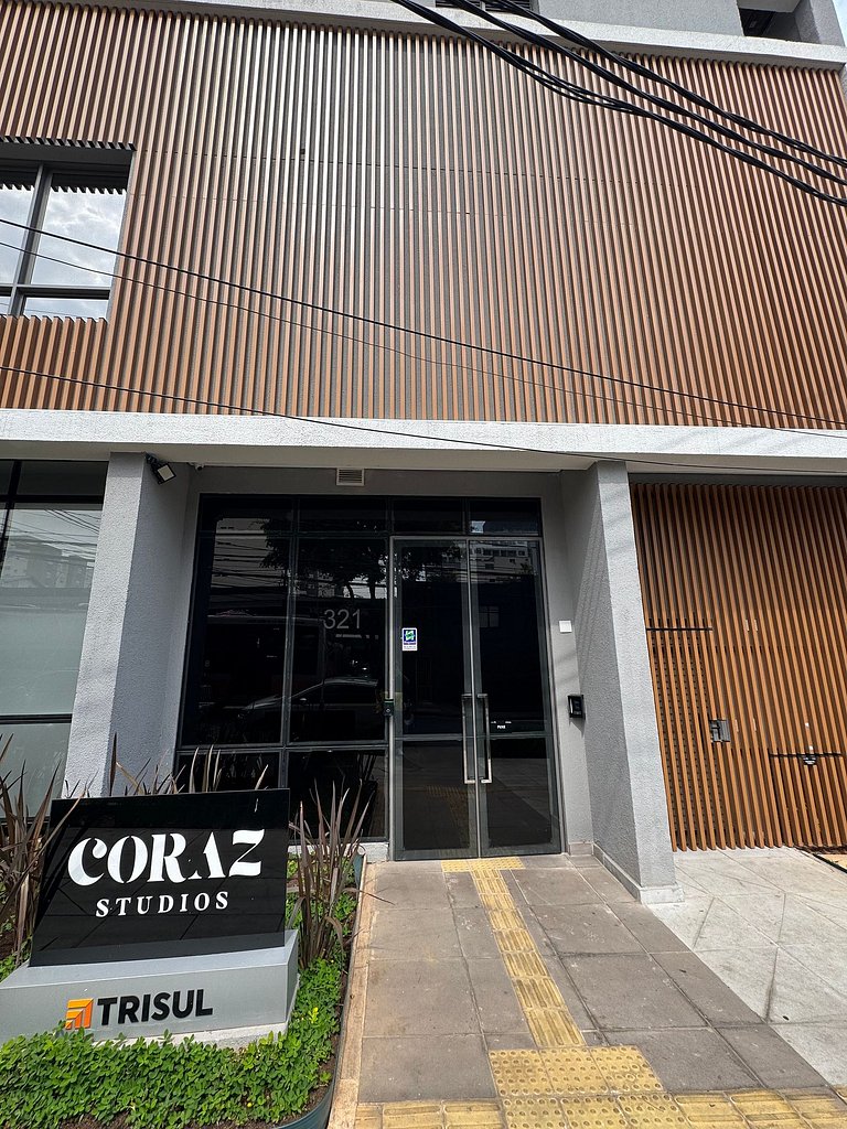 Studio com Coworking e Academia perto do Allianz