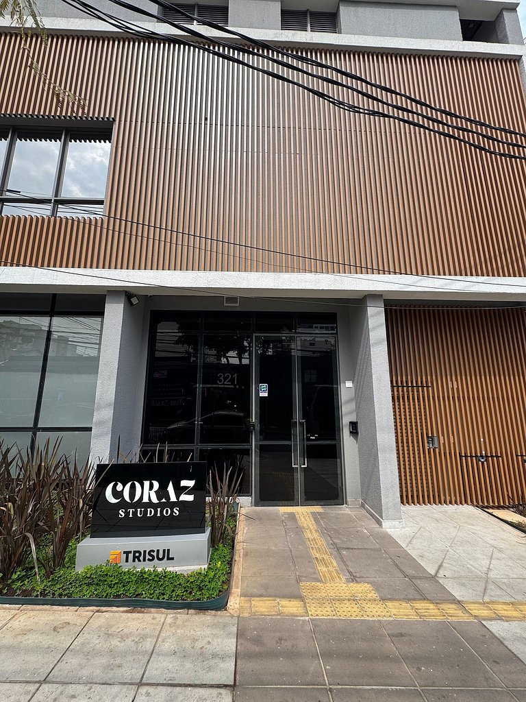 Studio with Gym and Coworking near Allianz Parque