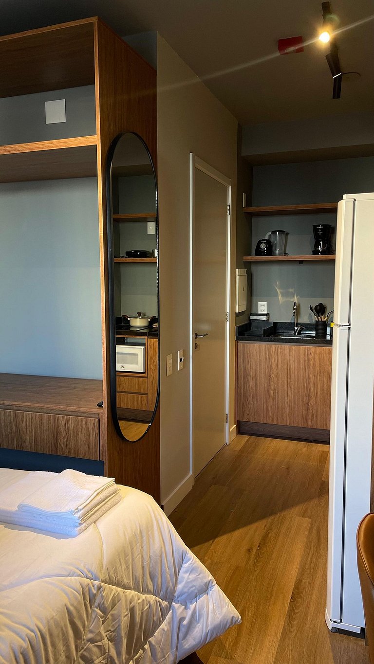 Studio with Gym 5 min from Paulista and Subway
