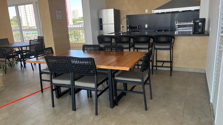 Apto completo com área gourmet em Bauru