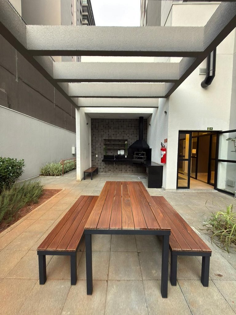 Studio com academia no Brooklin