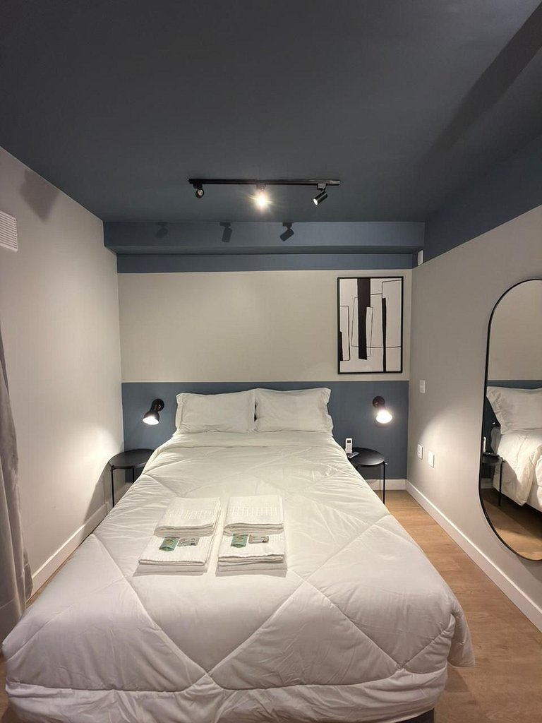 Studio com academia no Brooklin