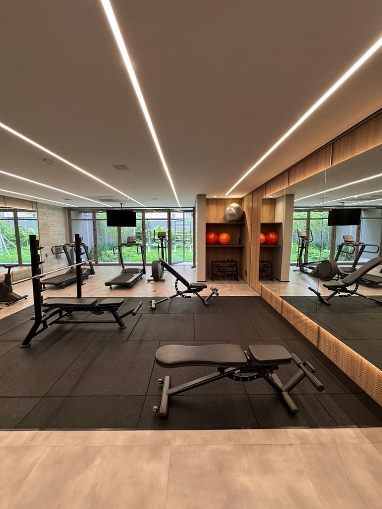 Studio terreo com varanda no Campo Belo