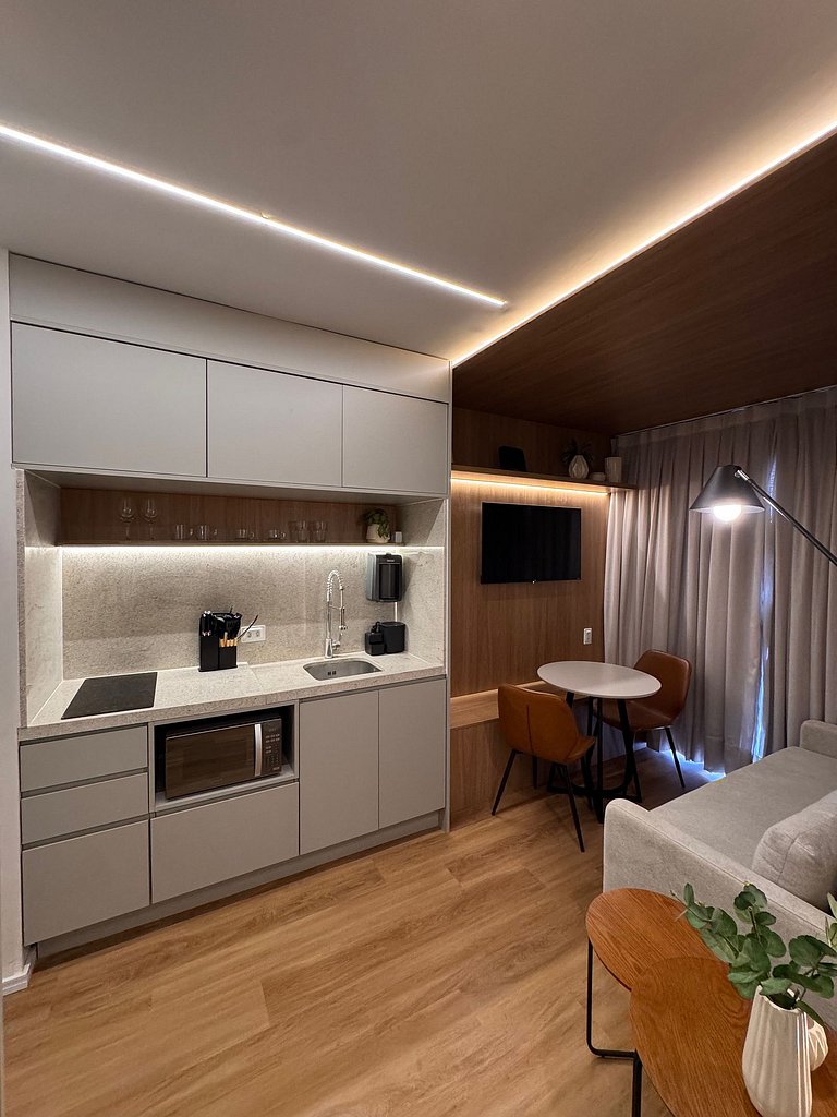 Apartamento moderno no centro com lazer completo