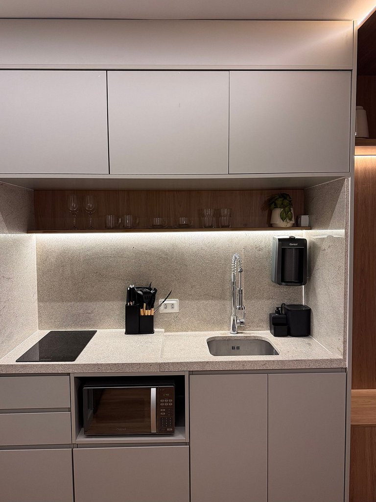 Apartamento moderno no centro com lazer completo