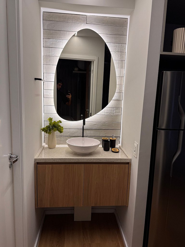 Apartamento moderno no centro com lazer completo