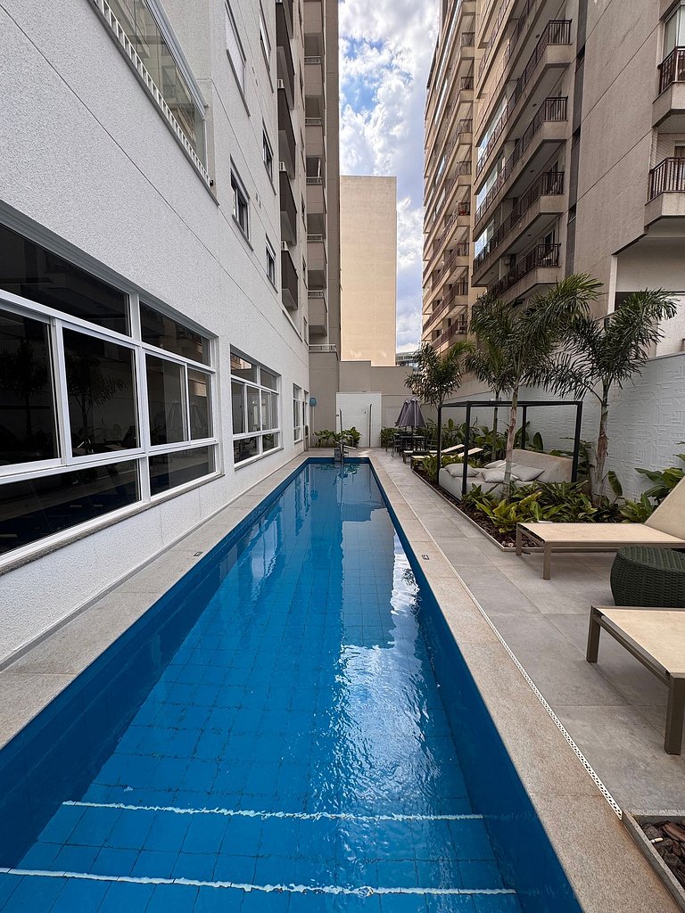 Apartamento moderno no centro com lazer completo