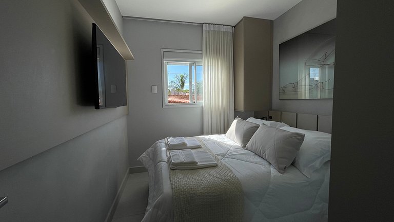 Apartamento com churrasqueira e piscina em Bauru