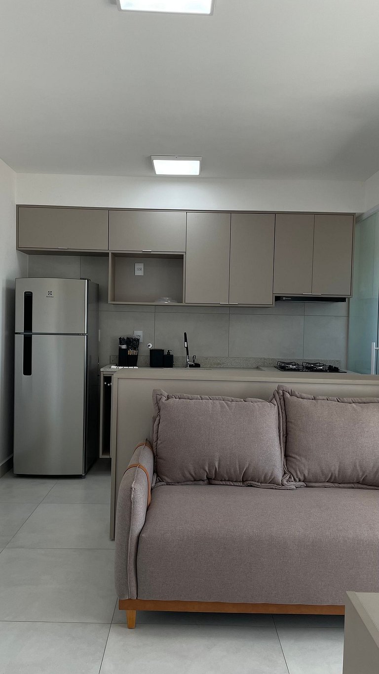 Apartamento completo com piscina em Bauru