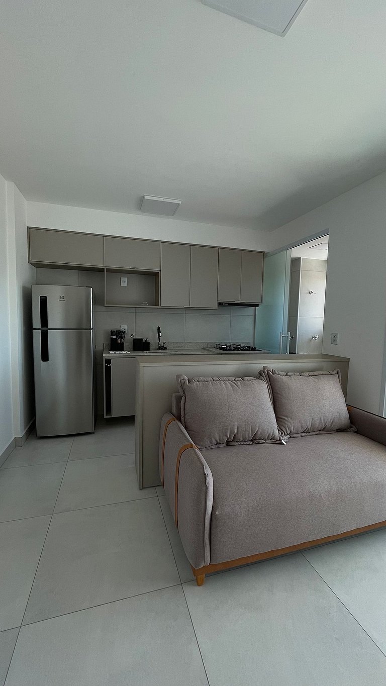 Apartamento completo com piscina em Bauru