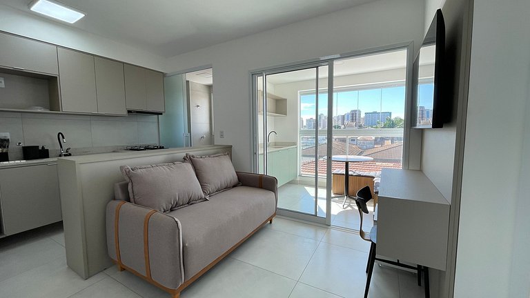 Apartamento completo com piscina em Bauru