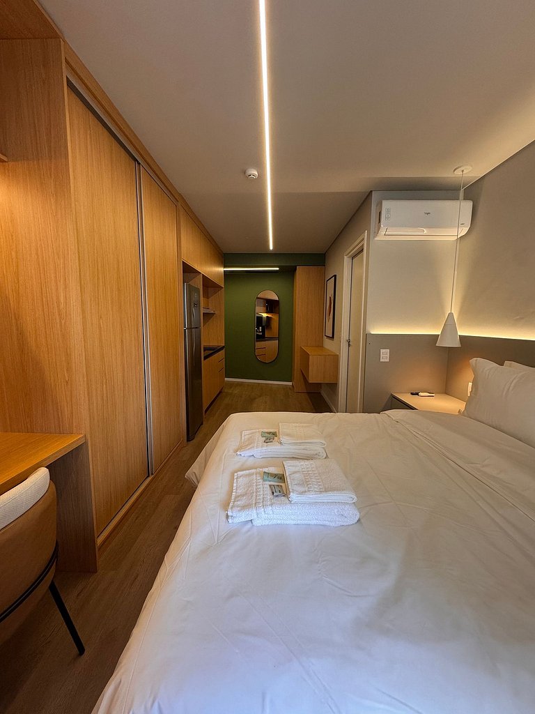 Studio moderno com portaria 24h na Vila Mariana