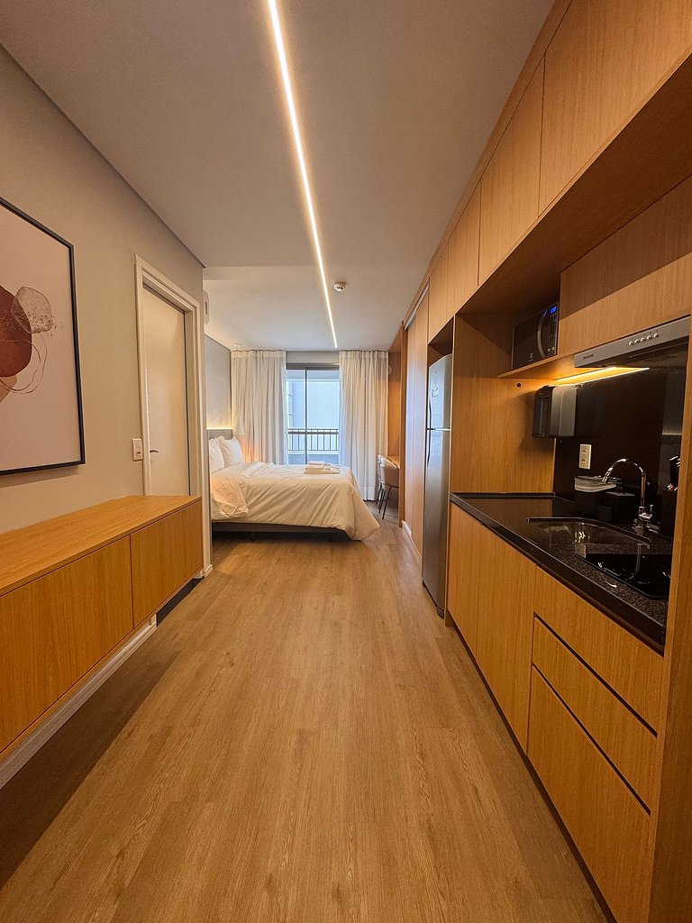 Studio moderno com portaria 24h na Vila Mariana