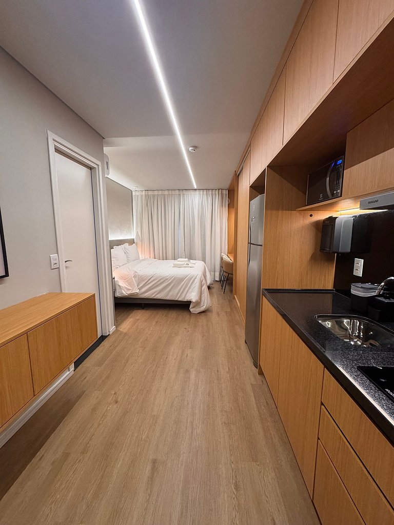 Studio moderno com portaria 24h na Vila Mariana
