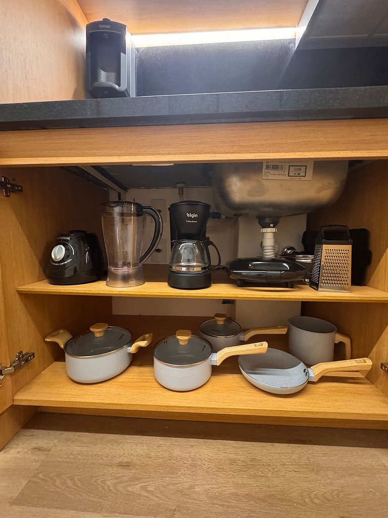 Studio moderno com portaria 24h na Vila Mariana