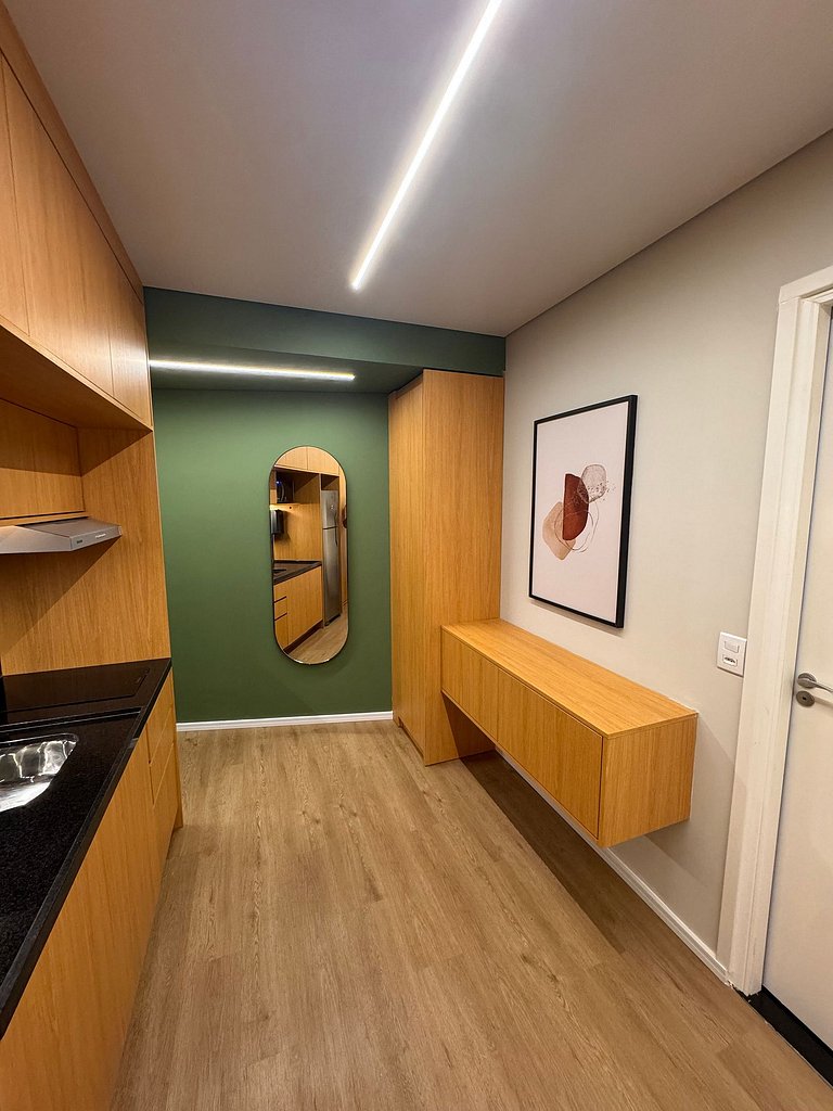 Studio moderno com portaria 24h na Vila Mariana