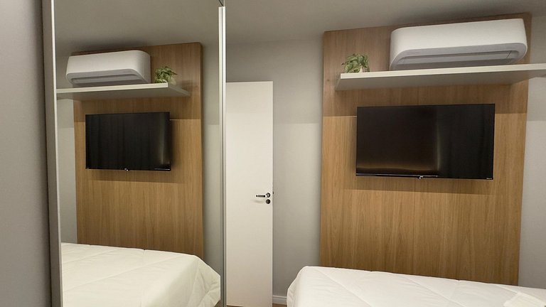 Apartamento moderno no centro.