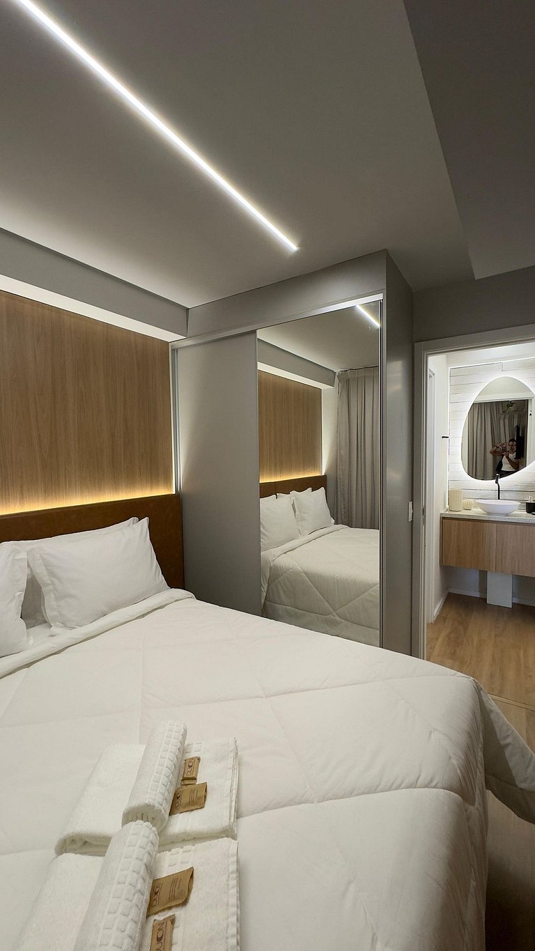 Apartamento moderno no centro.