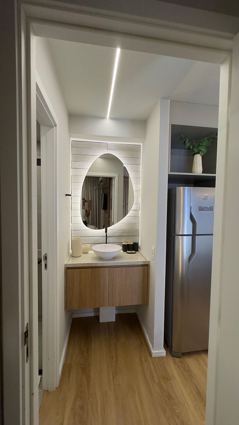 Apartamento moderno no centro.