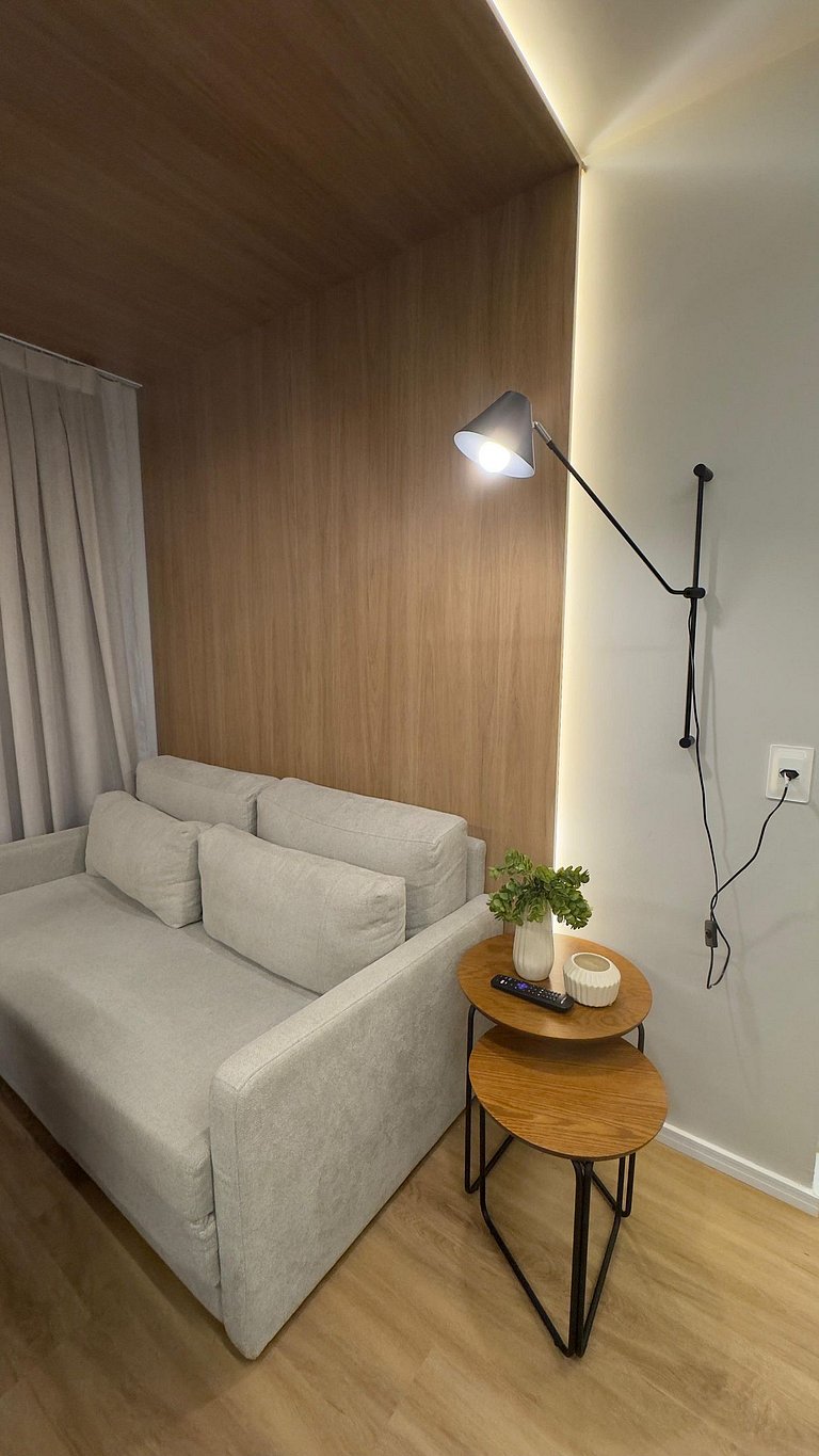 Apartamento moderno no centro.