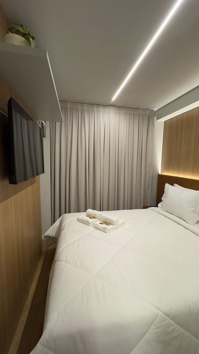 Apartamento moderno no centro.