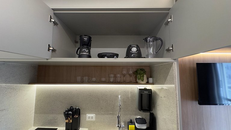 Apartamento moderno no centro.