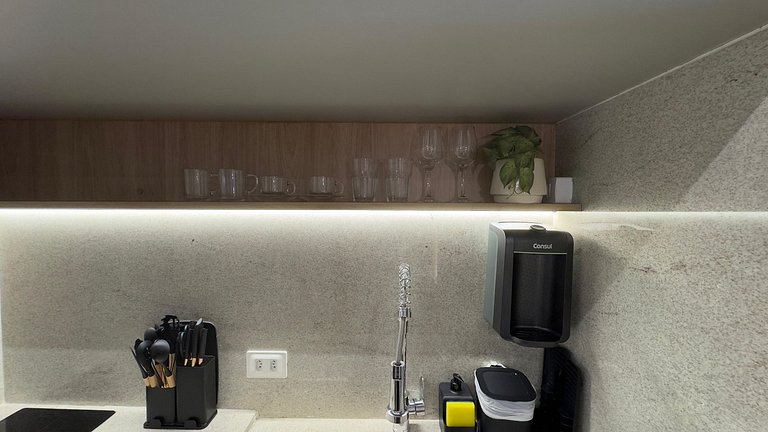 Apartamento moderno no centro.