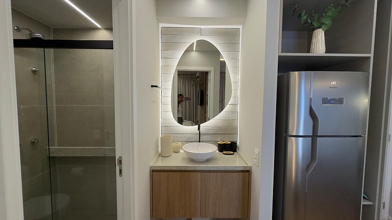 Apartamento moderno no centro.