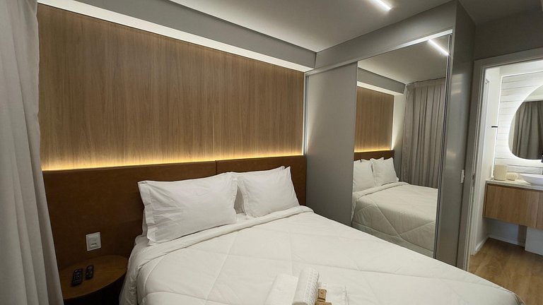 Apartamento moderno no centro.