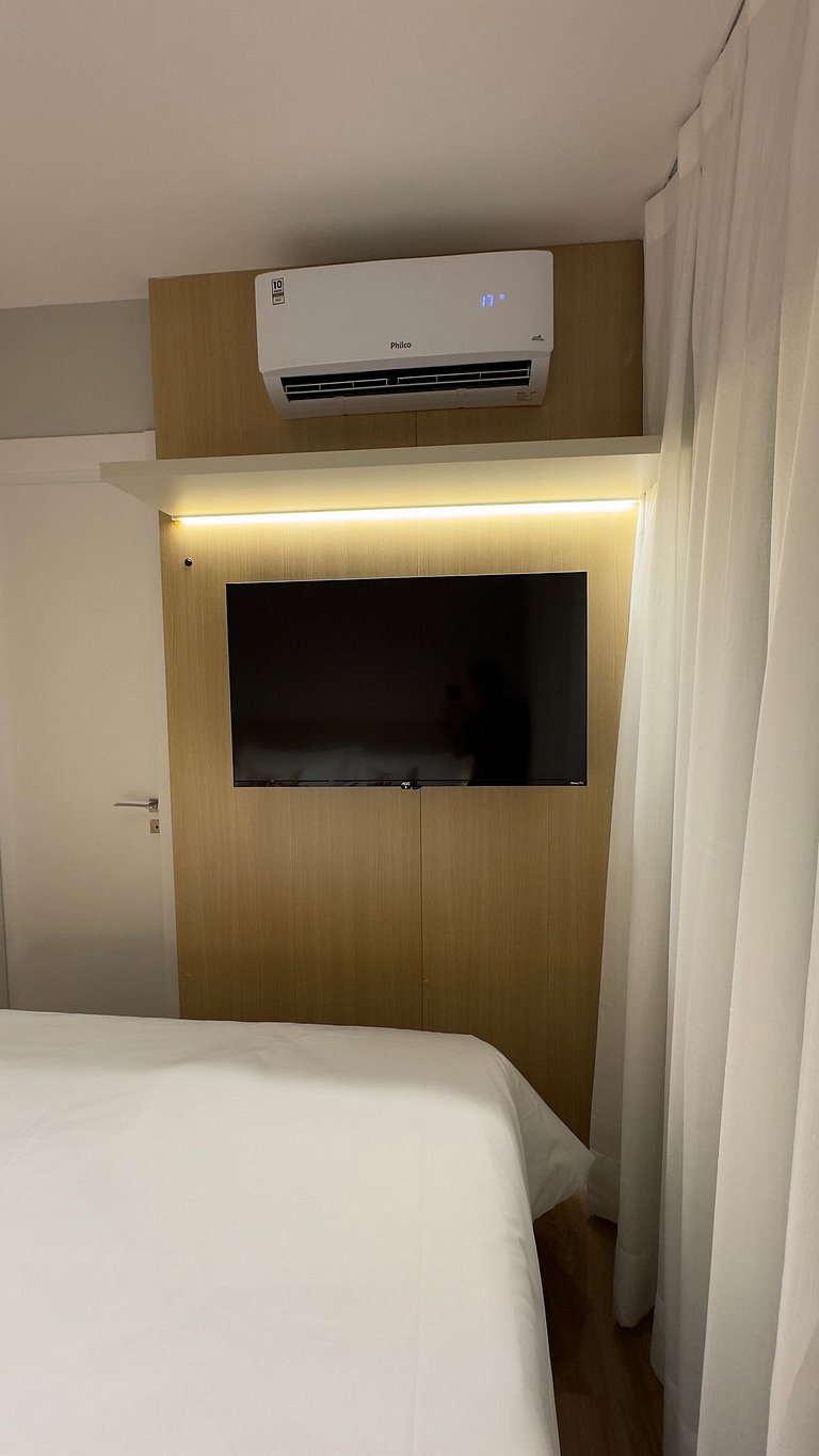 2 Quartos com Sacada e Vista perto da Paulista