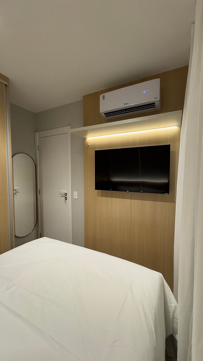 2 Quartos com Sacada e Vista perto da Paulista