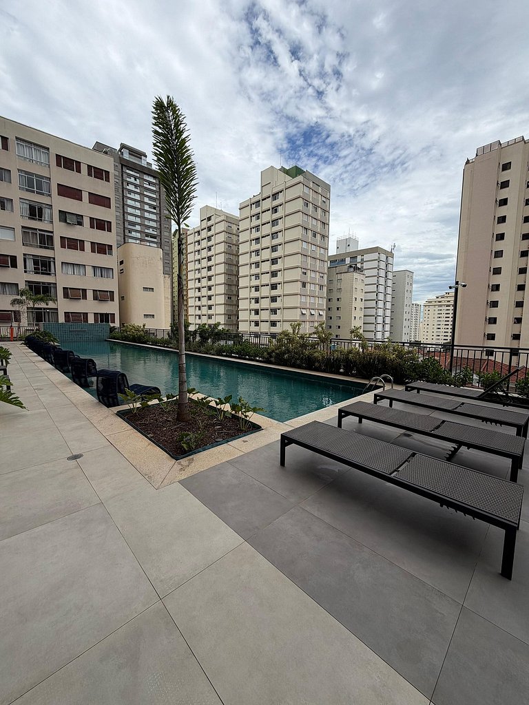 Studio completo no Paraiso perto da Paulista