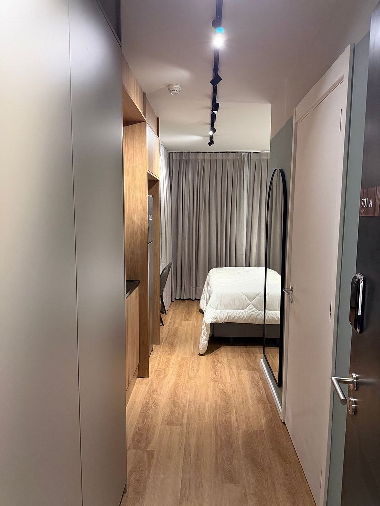 Studio Completo com Piscina perto de Congonhas