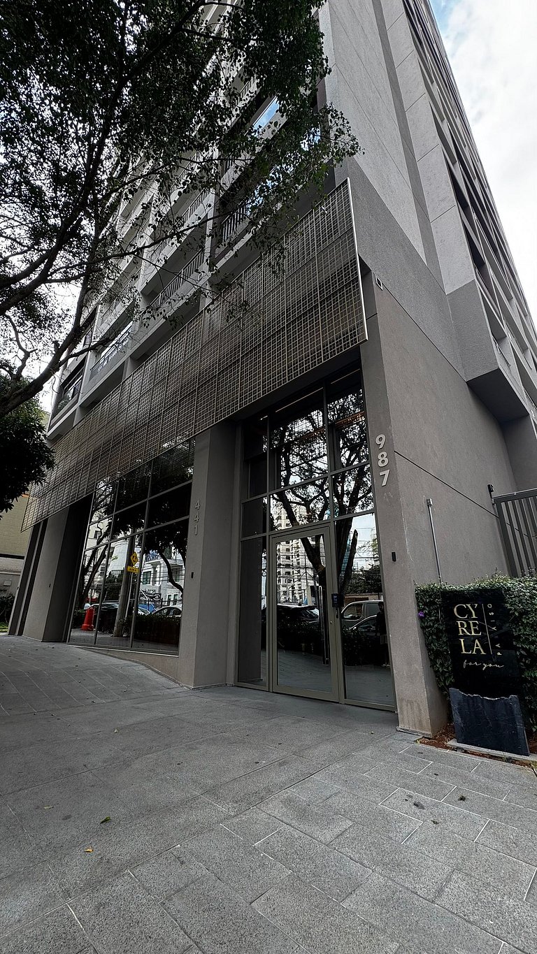 2 Quartos com Sacada e Vista perto da Paulista