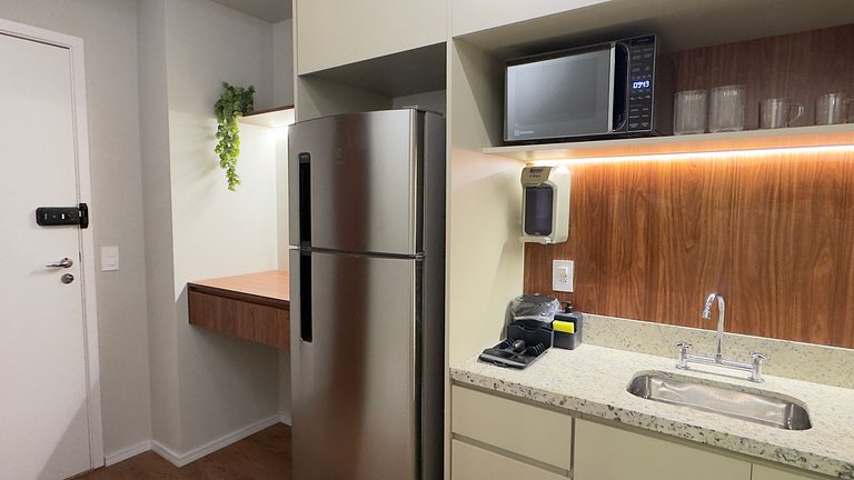 Studio na Klabin com conforto design e localização
