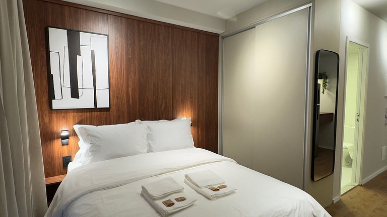 Studio na Klabin com conforto design e localização