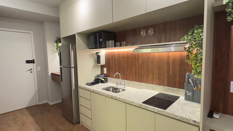 Studio na Klabin com conforto design e localização