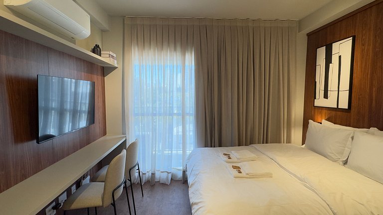 Studio na Klabin com conforto design e localização