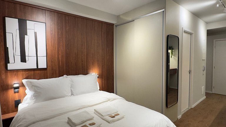 Studio na Klabin com conforto design e localização
